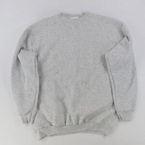 Vtg Tultex Grey Sweatshirt Maximum Sweats Cut Crew Neck Large Heather Gray